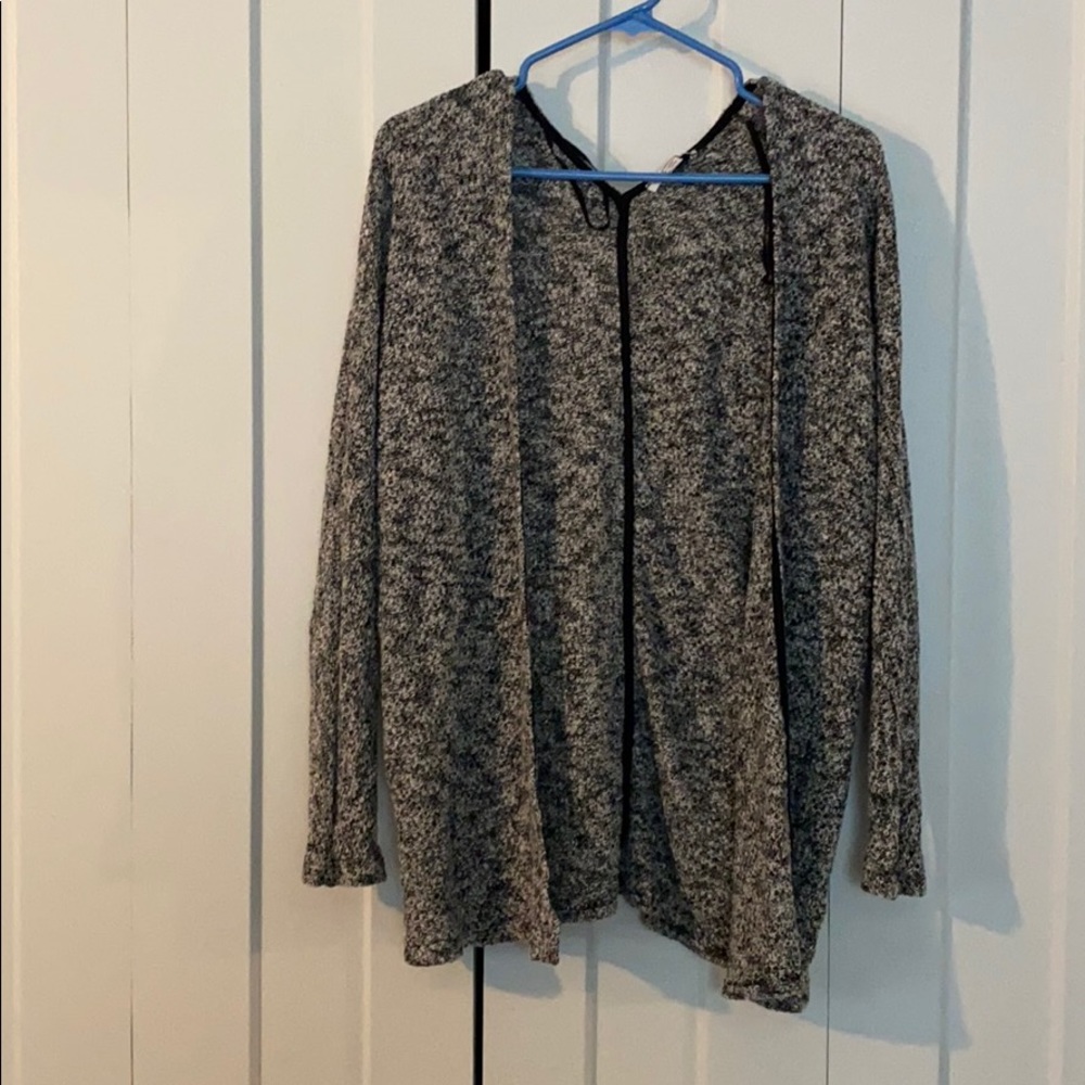 Black and Grey American eagle cardigan